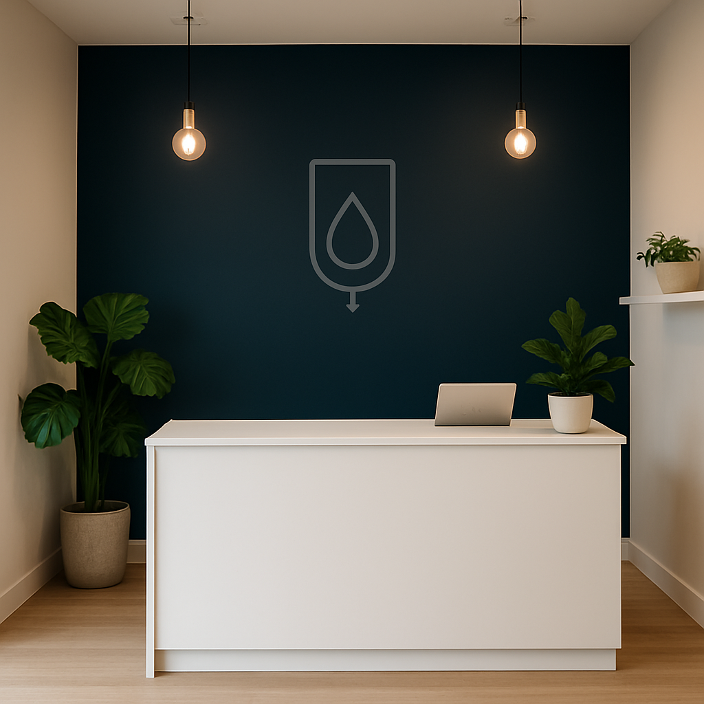 Welcoming reception desk
